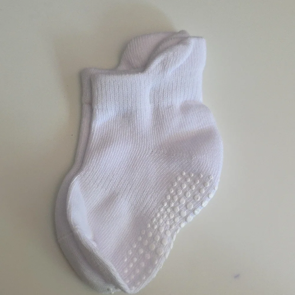 Baby Mixed Color Grip Socks - Size 10-12 Months Pack of 6